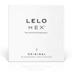 PREZERVATIVE LELO HEX CONDOMS ORIGINAL 3 PACK